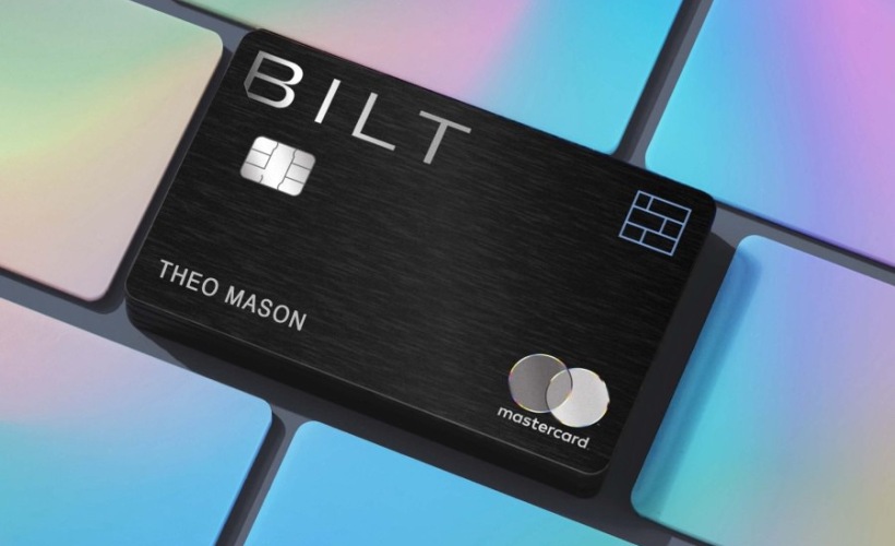 BILT a credit card on laid out with technicolor cards